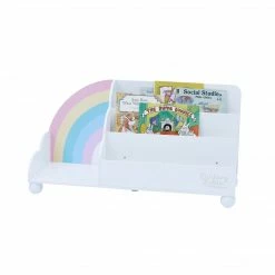TeamsonUS Fantasy Fields Rainbow Wooden Display Bookcase, White