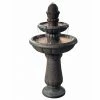 TeamsonUS Teamson Home Deluxe Pineapple 2-Tier Waterfall Fountain
