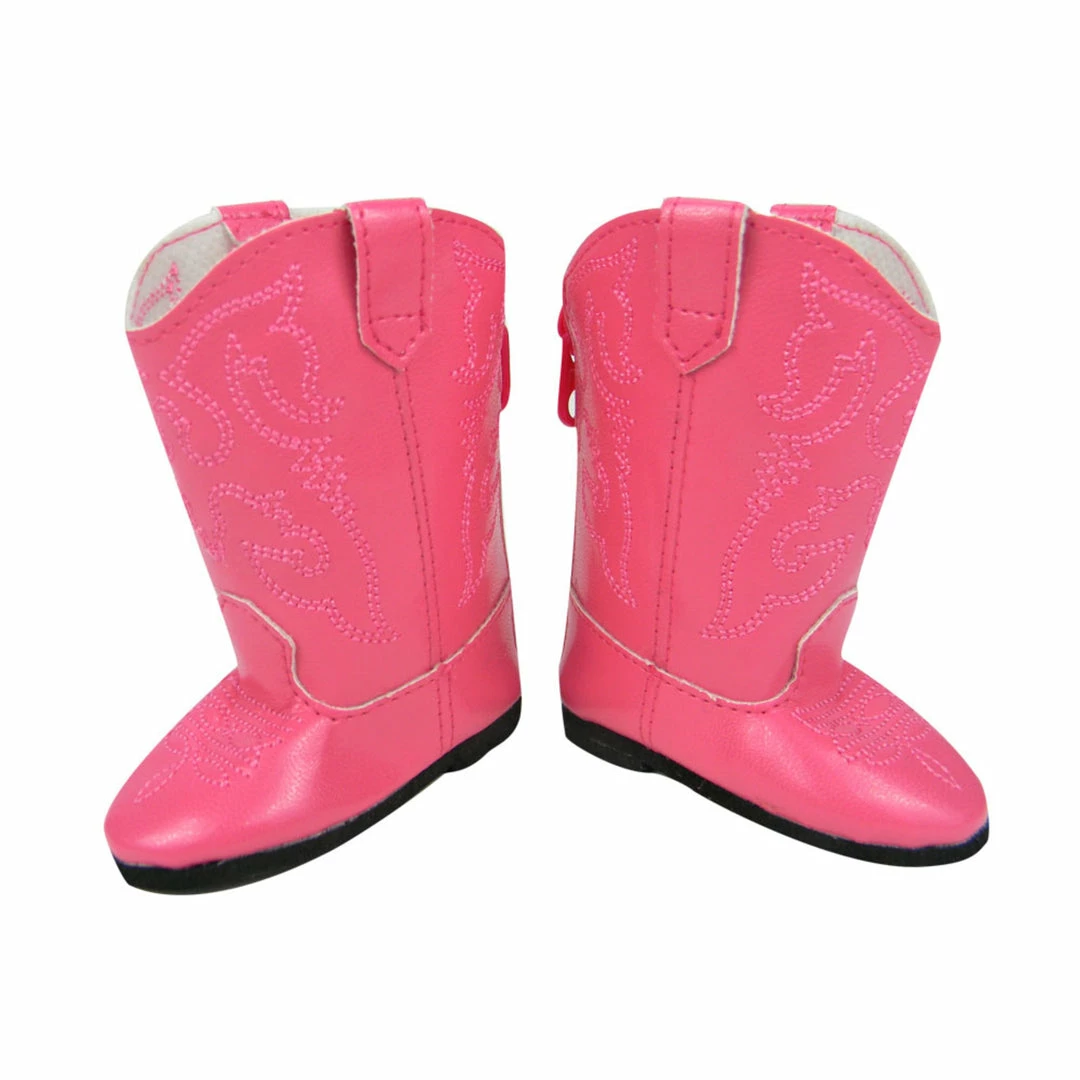 TeamsonUS Sophia's - 18" Doll - Western Boots - Hot Pink