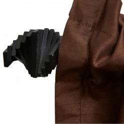 TeamsonUS Teamson Home Sunset Window Curtain Rod Abstract Finial, Black