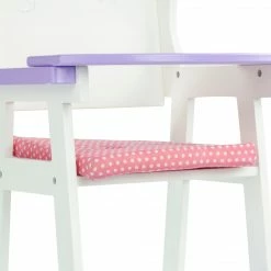 TeamsonUS Olivia's Little World Little Princess Kids Baby Doll High Chair, Purple
