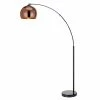 TeamsonUS Teamson Home Arquer Arc 66" Metal Floor Lamp With Bell Shade, Rose Gold