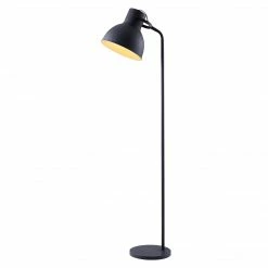 TeamsonUS Teamson Home Aaron 70.8" Metal Floor Lamp With Adjustable Shade, Black