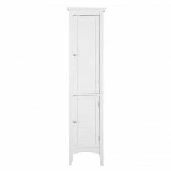 TeamsonUS Teamson Home Glancy Wooden Tall Tower Cabinet With Storage, White