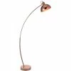 TeamsonUS Teamson Home Arco Floor Lamp With Bell Shade, Rose Gold