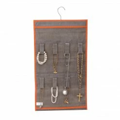TeamsonUS Teamson Home 21-Pocket Hanging Jewelry Accessory Organizer Soft Storage