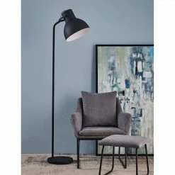 TeamsonUS Teamson Home Aaron 70.8" Metal Floor Lamp With Adjustable Shade, Black