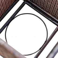 TeamsonUS Teamson Home Gas Tank Wicker Cover Table For 20 Lb Propane Tanks, Brown