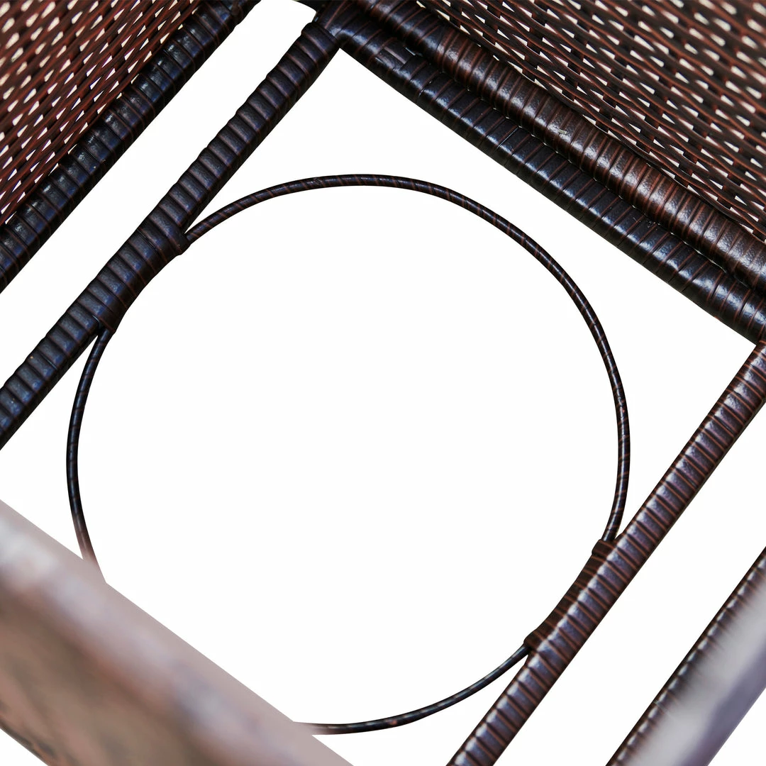 TeamsonUS Teamson Home Gas Tank Wicker Cover Table For 20 Lb Propane Tanks, Brown