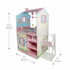 TeamsonUS Olivia's Little World Baby Doll Changing Station Dollhouse With Storage, Multicolor Kids