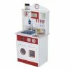 TeamsonUS Teamson Kids - Little Chef Madrid Classic Play Kitchen - Red / White