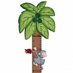 TeamsonUS Fantasy Fields Kids Wooden Sunny Safari Growth Chart, Multicolor