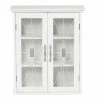 TeamsonUS Teamson Home Delaney Removable Wooden Wall Cabinet With 2 Doors, White