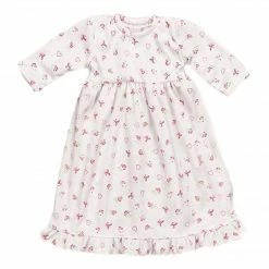 TeamsonUS Sophia's Floral Print Nightgown For 18'' Dolls, White