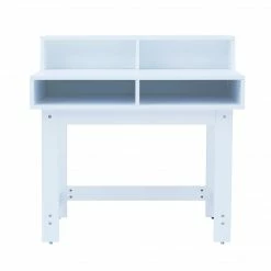 TeamsonUS New Fantasy Fields Wooden Play Writing Desk With Storage And Chair Set, White