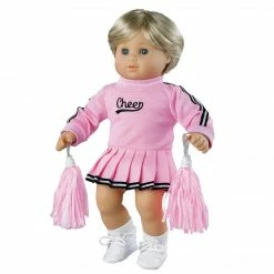 TeamsonUS Sophia's Cheerleader Outfit Set For 15'' Dolls, Pink