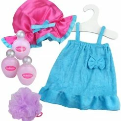 TeamsonUS Sophia's Pink Bathtub And Shower Accessories Set For 18