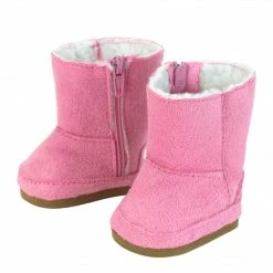TeamsonUS Kids Sophia's Set Of 3 Suede Winter Boots For 18