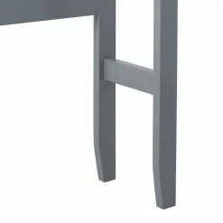 TeamsonUS Teamson Home Mercer Mid Century Modern Wooden Over-the-Toilet Storage Cabinet With Doors, Gray