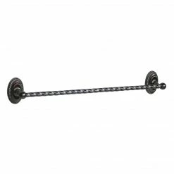TeamsonUS Home Oil Rubbed Bronze Twist Towel Holder Bar