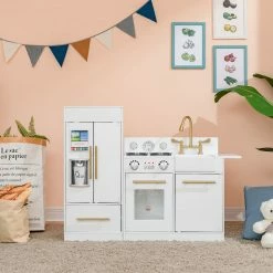 TeamsonUS Teamson Kids - Little Chef Chelsea Modern Play Kitchen - White / Gold