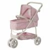 TeamsonUS Olivia's Little World Polka Dots Princess 2-in-1 Baby Doll Stroller, Pink