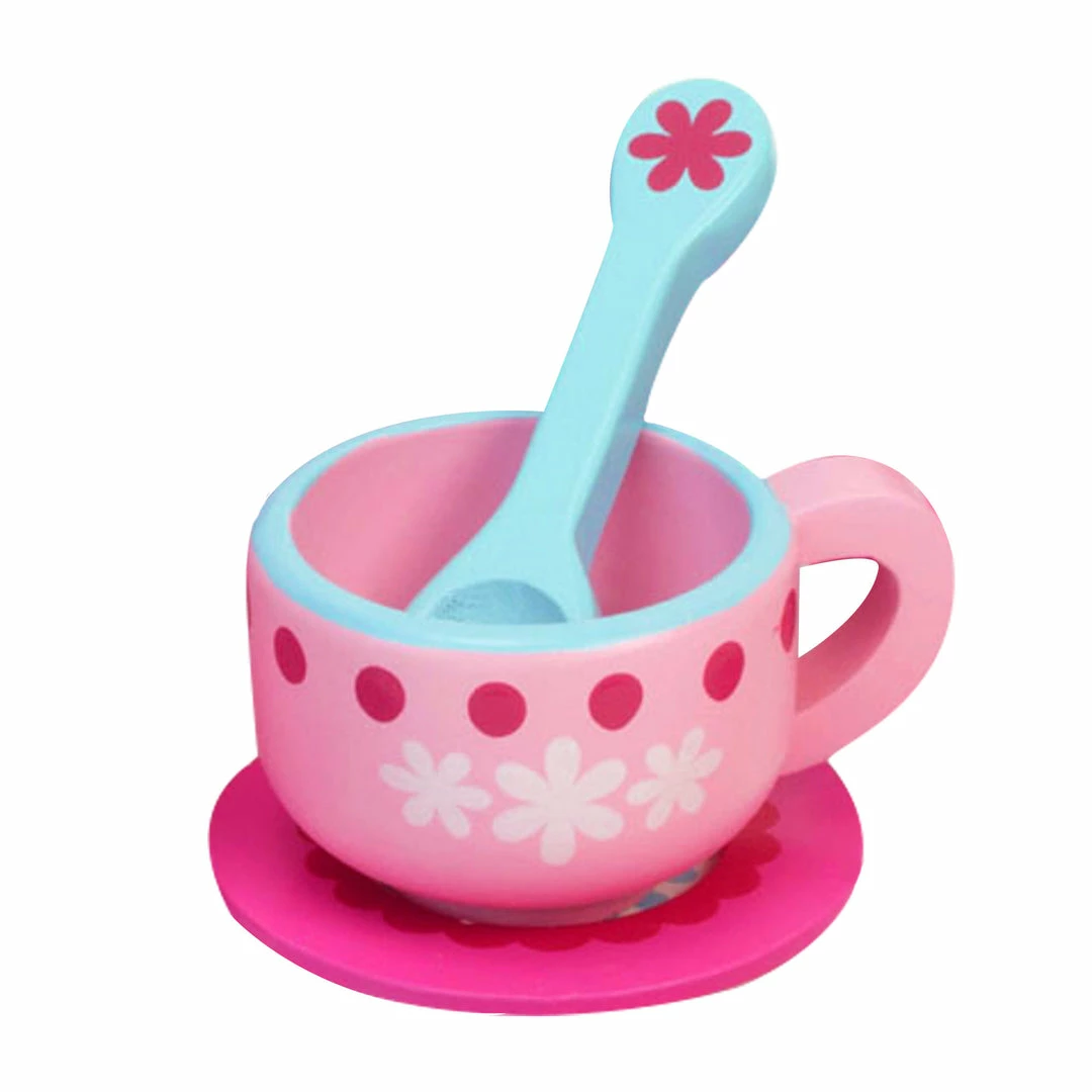 TeamsonUS Sophia's 10 Piece Wooden Tea Party Set, Pink