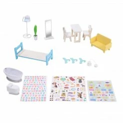 TeamsonUS Olivia's Little World Wooden Dreamland Mediterranean Dollhouse Set