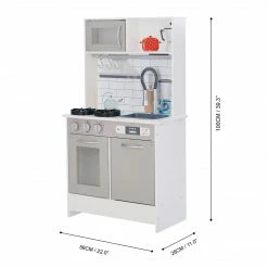 TeamsonUS Teamson Kids - Little Chef Valencia Classic Play Kitchen - Grey