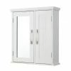 TeamsonUS Teamson Home Newport Contemporary Wooden Removable Medicine Cabinet, White