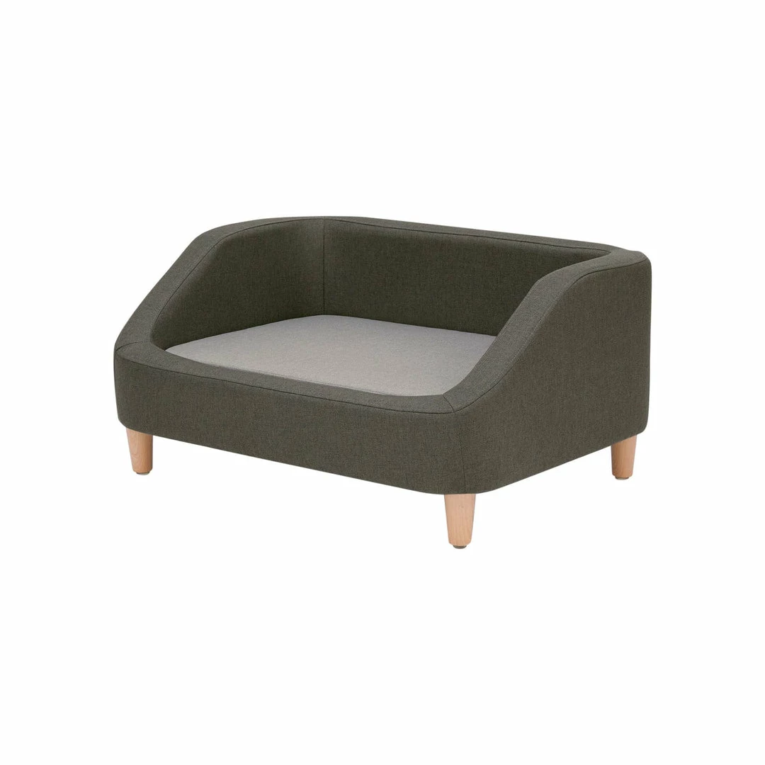 TeamsonUS Teamson Pets Bennett Linen Sofa Dog Bed For Small And Medium Dogs, Gray
