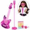TeamsonUS Kids Sophia's Rock 'n Roll Music Set With Guitar, Sunglasses And Microphone For 18" Dolls, Pink