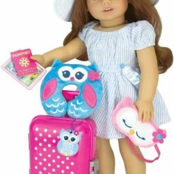 TeamsonUS Sophia's White Canvas Sneaker Shoes With Laces For 18