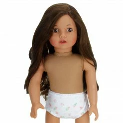 TeamsonUS Kids Sophia's Underwear Set For 18'' Dolls, White/Pink