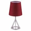 TeamsonUS Teamson Home Aria 15" Modern Table Lamp With Round Shade, Brass/Red