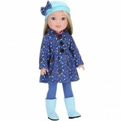 TeamsonUS Sophia's Winter Outfit With Boots For 14.5" Dolls, Blue