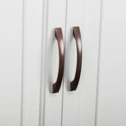 TeamsonUS Teamson Home St. James Wooden Floor Cabinet With 3 Shelves, White