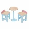TeamsonUS Kids Olivia's Little World Modern Nordic Princess Roundtable And 2 Stools, Multicolor