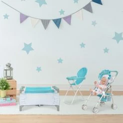 TeamsonUS Olivia's Little World 3-in-1 Baby Doll Nursery Set, Blue/White