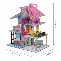 TeamsonUS Teamson Kids 360 Pop Dollhouse With 12 Accessories For 3.5