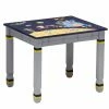 TeamsonUS Fantasy Fields Kids Painted Wooden Outer Space Table, Gray/Blue