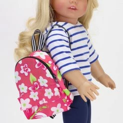 TeamsonUS Sophia's Flower Print Backpack For 18