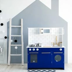 TeamsonUS Teamson Kids - Little Chef Berlin Modern Play Kitchen - White / Blue