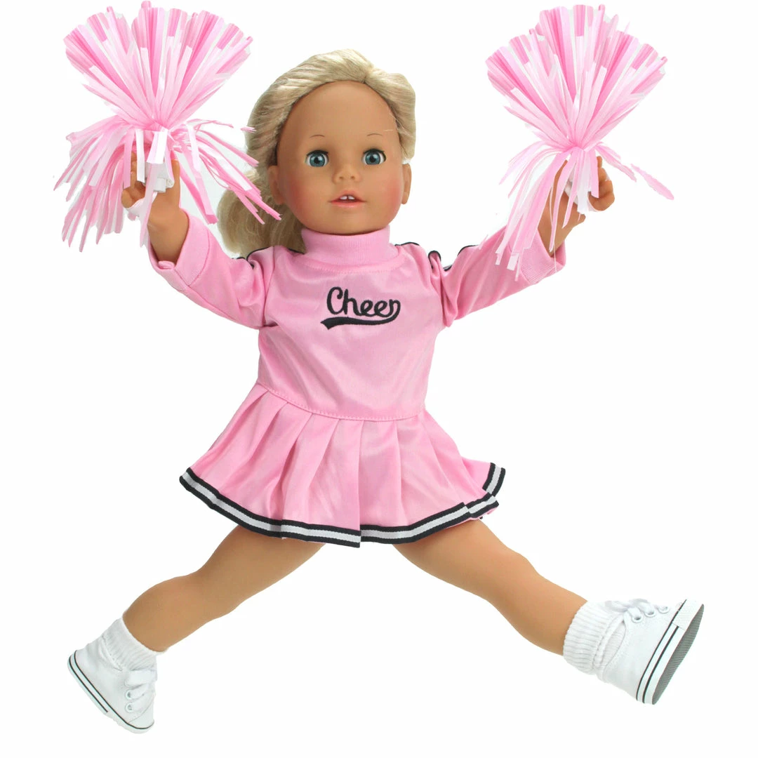 TeamsonUS Sophia's Cheerleader Outfit Set For 15'' Dolls, Pink