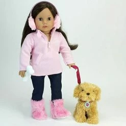 TeamsonUS Kids Sophia's Plush Puppy And Accessories Set For 18