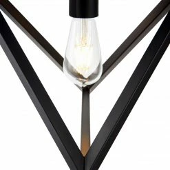 TeamsonUS Teamson Home Armonia Geometric Pendant Lamp, Black