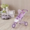 TeamsonUS Olivia's Little World - Baby Doll Jogging Stroller - Purple / Stars Kids