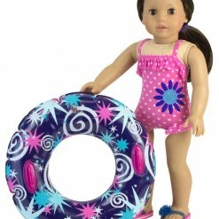TeamsonUS Sophia's Doll Bathing Suit And Inner Tube Set For 18" Dolls Kids