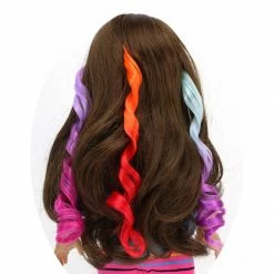 TeamsonUS Kids Sophia's Doll Curly Hair Extensions With 3 Transitional Colors