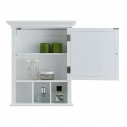 TeamsonUS Teamson Home Neal Removable Wooden Medicine Cabinet With Mirrored Door, White